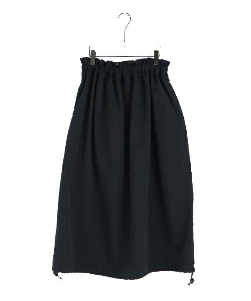 Mochi モチ balloon long skirt [ma24-sk-01/black] バルーンロングスカート