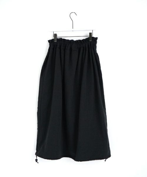 Mochi モチ balloon long skirt [ma24-sk-01/black] バルーンロングスカート