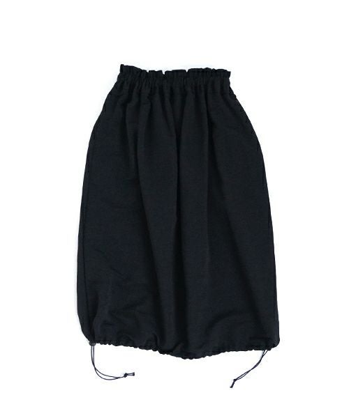 Mochi モチ balloon long skirt [ma24-sk-01/black] バルーンロングスカート