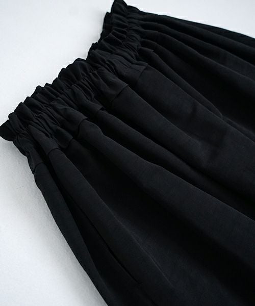 Mochi モチ balloon long skirt [ma24-sk-01/black] バルーンロングスカート