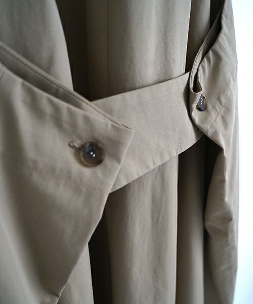 Mochi モチ v-neck belt dress [ms22-op-02/beige]] Vネックベルトドレス