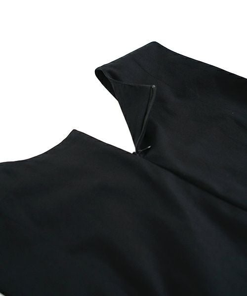 Mochi モチ v-neck belt dress [ms22-op-02/black] Vネックベルトドレス