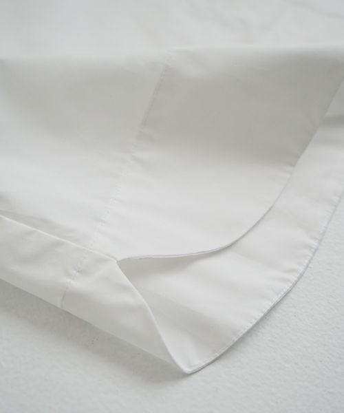 Mochi モチ tulle collar shirt [ms24-sh-01/off white] チュールカラーシャツ