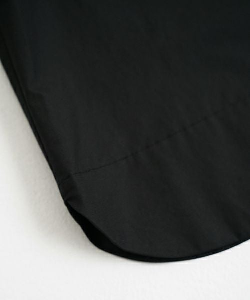 Mochi モチ tulle collar shirt [ms24-sh-01/black] チュールカラーシャツ