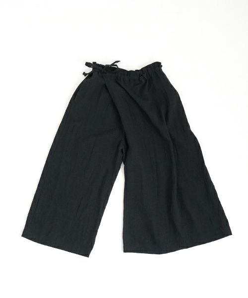 Mochi モチ  wrap pants [ma22-pt-01/black] ラップパンツ