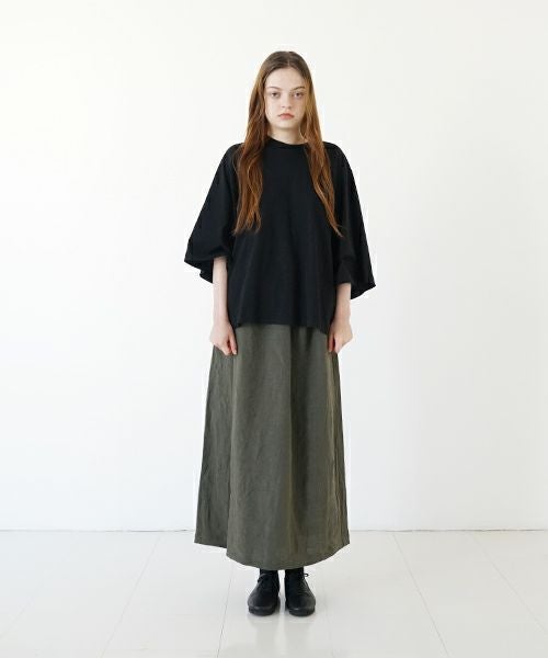 Mochi モチ  wrap pants [ma22-pt-01/dark khaki] ラップパンツ