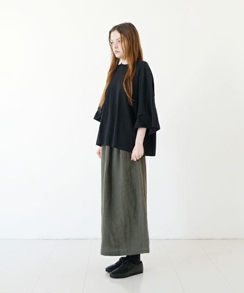 Mochi モチ  wrap pants [ma22-pt-01/dark khaki] ラップパンツ