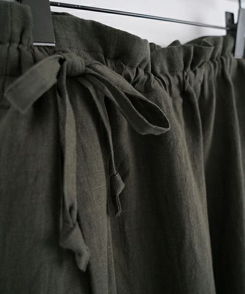 Mochi モチ  wrap pants [ma22-pt-01/dark khaki] ラップパンツ
