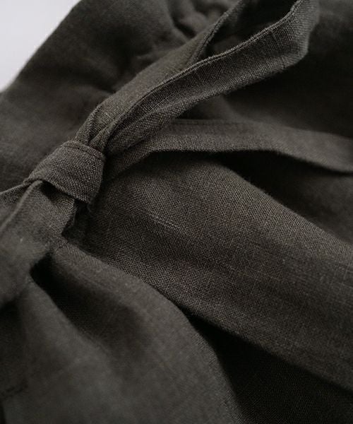 Mochi モチ  wrap pants [ma22-pt-01/dark khaki] ラップパンツ