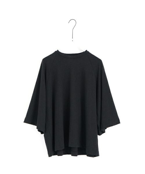 Mochi モチ tuck t-shirt [ms22-to-02/black] タックTシャツ