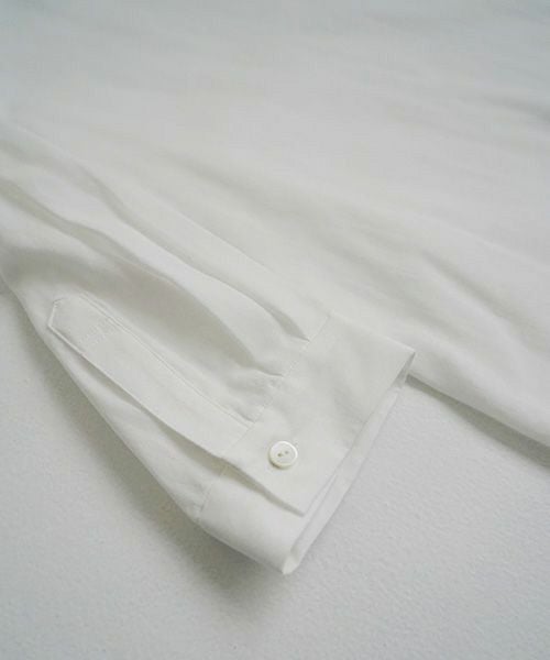 Mochi モチ gather blouse(organic cotton)[ms21-b-01/off white]