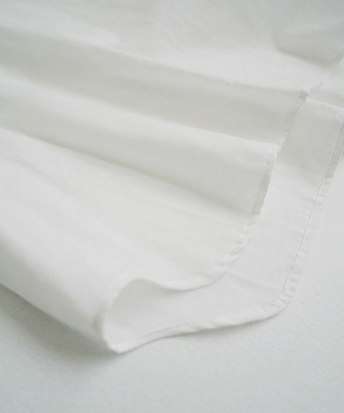 Mochi モチ gather blouse(organic cotton)[ms21-b-01/off white]