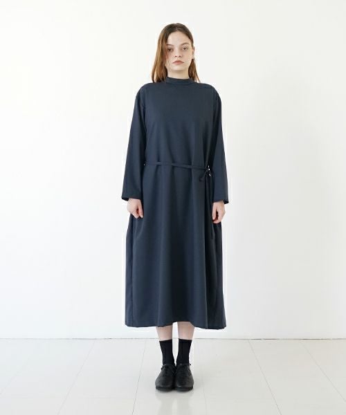 Mochi モチ high neck dress [mo-op-01/deep blue] ハイネックドレス