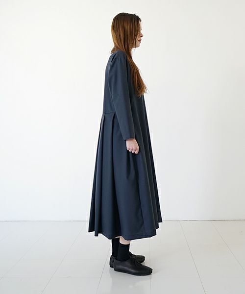 Mochi モチ high neck dress [mo-op-01/deep blue] ハイネックドレス