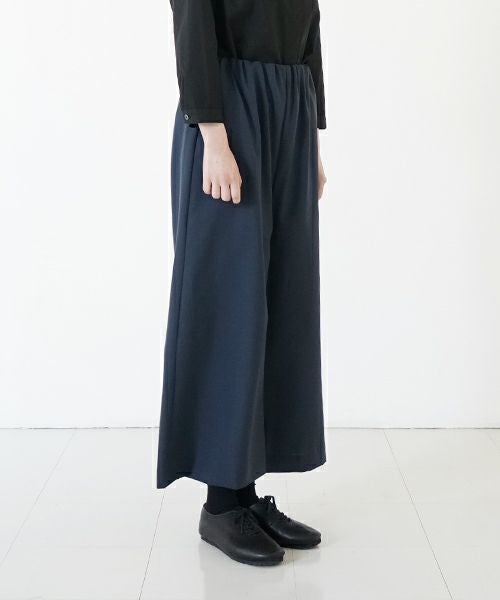 Mochi モチ wide pants [mo-pt-02/deep blue] ワイドパンツ