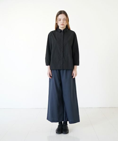 Mochi モチ wide pants [mo-pt-02/deep blue] ワイドパンツ