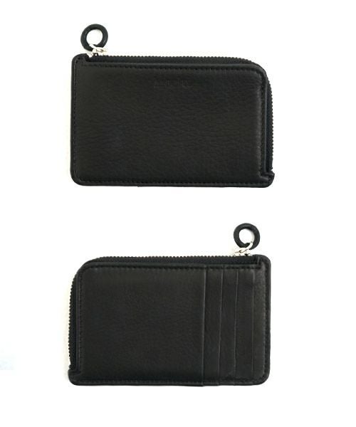 Mochi モチ card case deer leahter[ma-pro-25/black] 鹿革カードケース