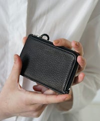 Mochi モチ card case deer leahter[ma-pro-25/black] 鹿革カードケース