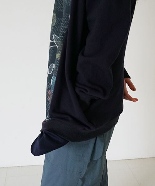 ohta オオタ【Palm maison 別注】print sweat