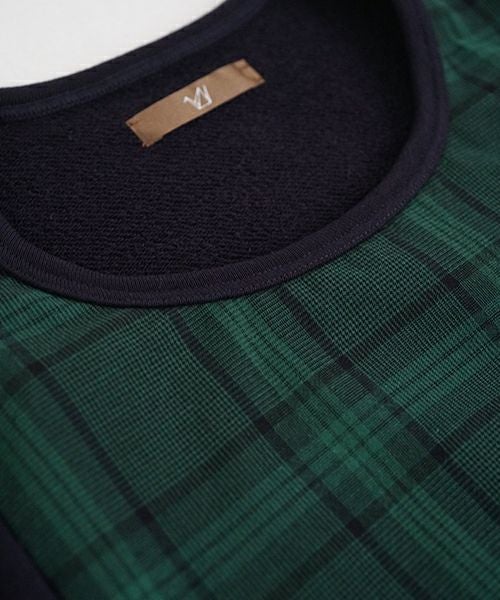 ohta オオタ【Palm maison 別注】check sweat