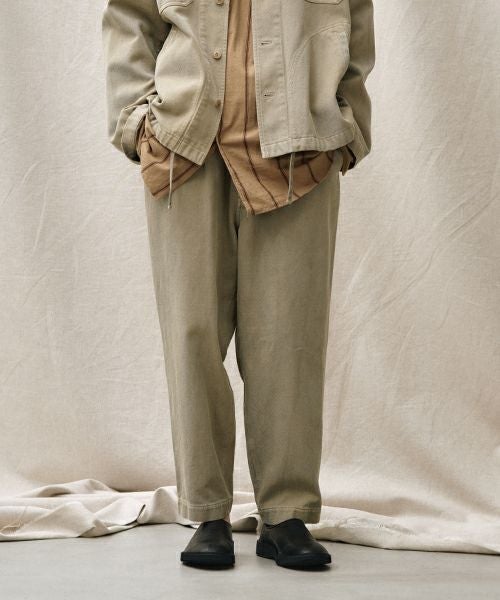 YOKO SAKAMOTOヨーコサカモトWORK TAPERED TROUSERS [WHITE] YS-24SS-09ワークテーパードトラウザー