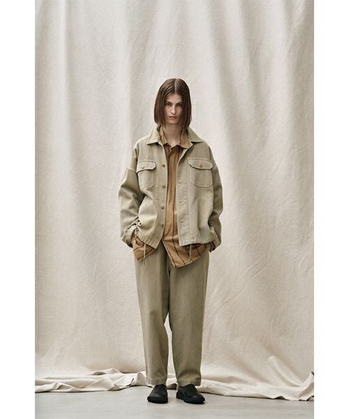 YOKO SAKAMOTOヨーコサカモトWORK TAPERED TROUSERS [WHITE] YS-24SS-09ワークテーパードトラウザー