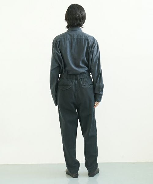 YOKO SAKAMOTOヨーコサカモトWORK TAPERED TROUSERS [BLACK] YS-24SS-09ワークテーパードトラウザー