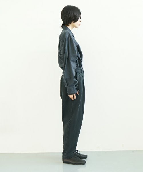 YOKO SAKAMOTOヨーコサカモトWORK TAPERED TROUSERS [BLACK] YS-24SS-09ワークテーパードトラウザー