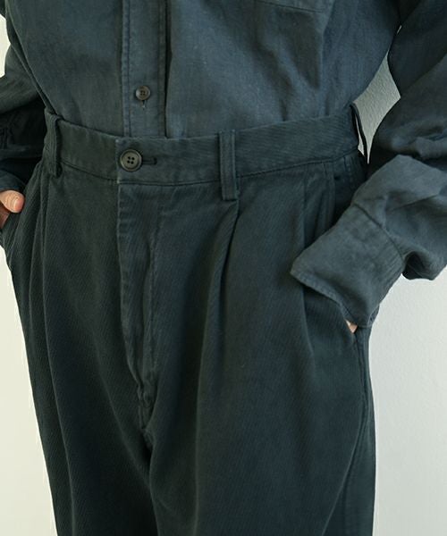 YOKO SAKAMOTOヨーコサカモトWORK TAPERED TROUSERS [BLACK] YS-24SS-09ワークテーパードトラウザー