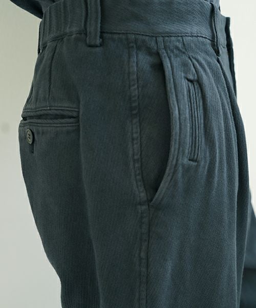 YOKO SAKAMOTOヨーコサカモトWORK TAPERED TROUSERS [BLACK] YS-24SS-09ワークテーパードトラウザー