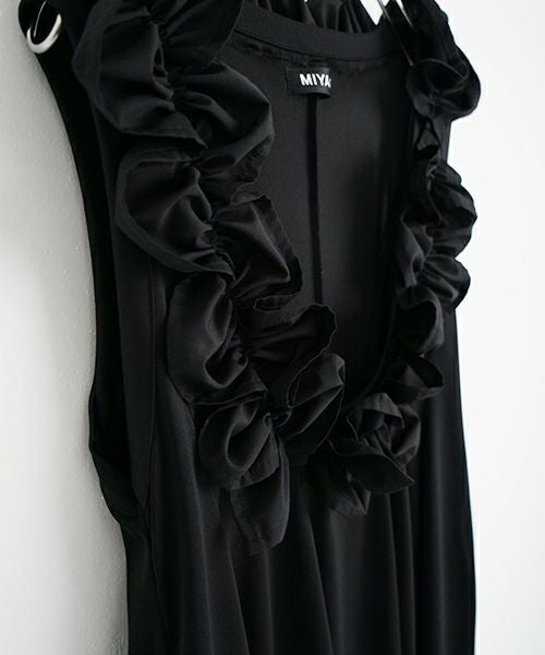 MIYAO ミヤオ DRESS [MAOP-02/BLACK] ブラックドレス