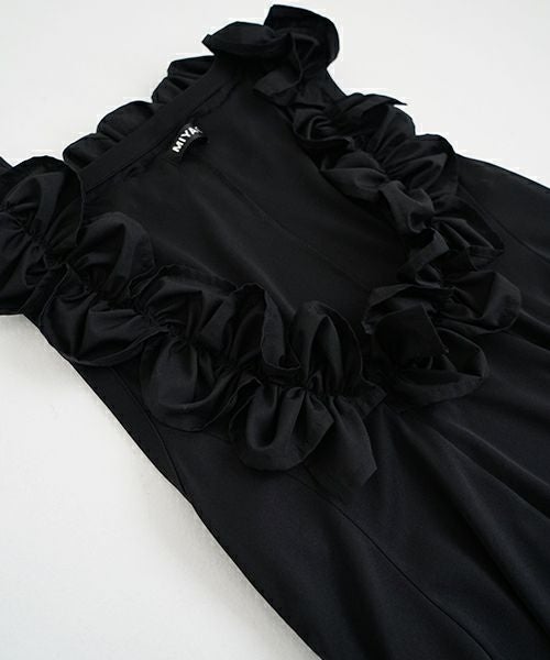 MIYAO ミヤオ DRESS [MAOP-02/BLACK] ブラックドレス
