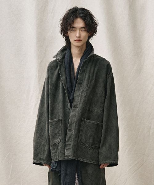 24AW yoko sakamoto デニム　カバーオール YOKO SAKAMOTO ヨーコサカモト DENIM COVERALL [SUMI INK] YS-24SS-34