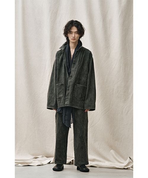 【激レア】yoko sakamoto ヨーコサカモト　デニム　カバーオール YOKO SAKAMOTO ヨーコサカモト DENIM COVERALL [SUMI INK] YS-24SS-34