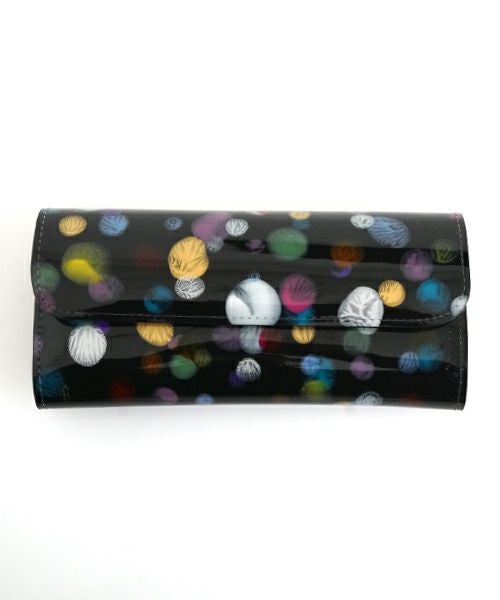 macromauro マクロマウロ paint black wallet long ペイントウォレット
