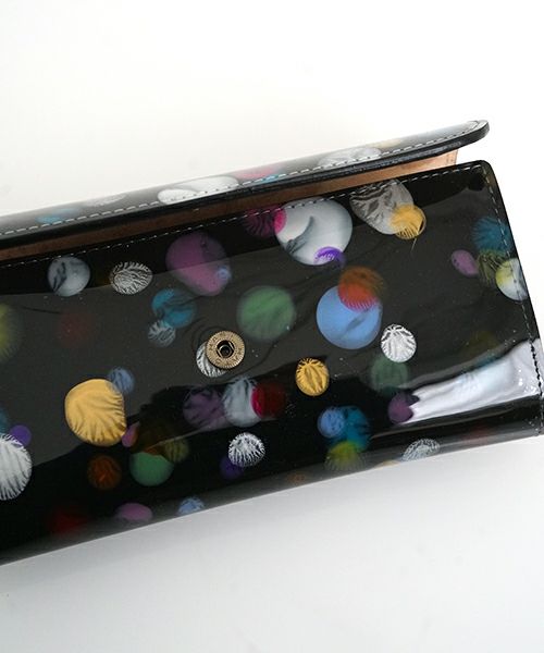 macromauro マクロマウロ paint black wallet long ペイントウォレット