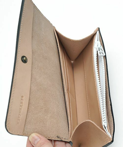 macromauro マクロマウロ paint black wallet long ペイントウォレット
