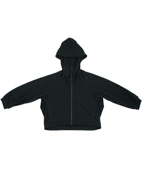  VUyヴウワイshort big hoody [BLACK]ビックショートパーカー