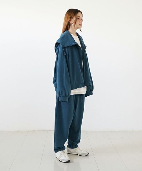 VUyヴウワイshort big hoody [BLUE]ビックショートパーカー