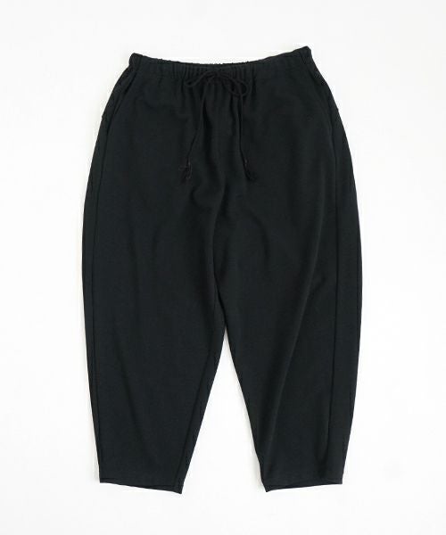 VUyヴウワイsweat wide cropped pants [BLACK]スエットワイドパンツ