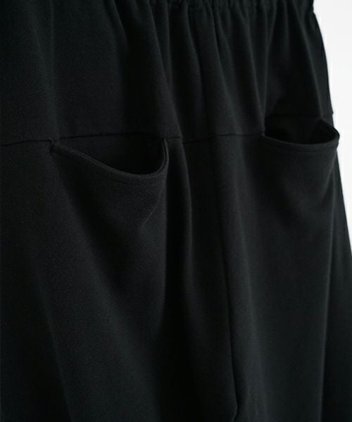 VUyヴウワイsweat wide cropped pants [BLACK]スエットワイドパンツ