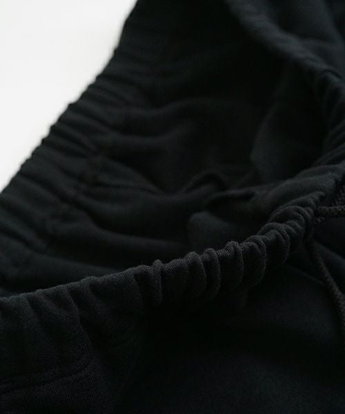 VUyヴウワイsweat wide cropped pants [BLACK]スエットワイドパンツ