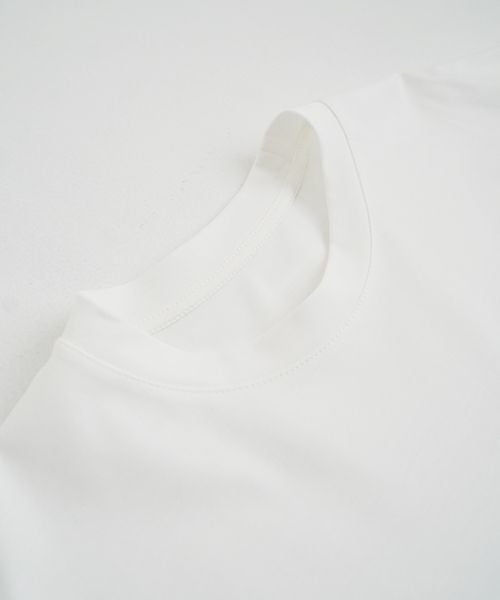 VUyヴウワイtwo slit t-shirt [white×beige]重ねスリットtシャツ