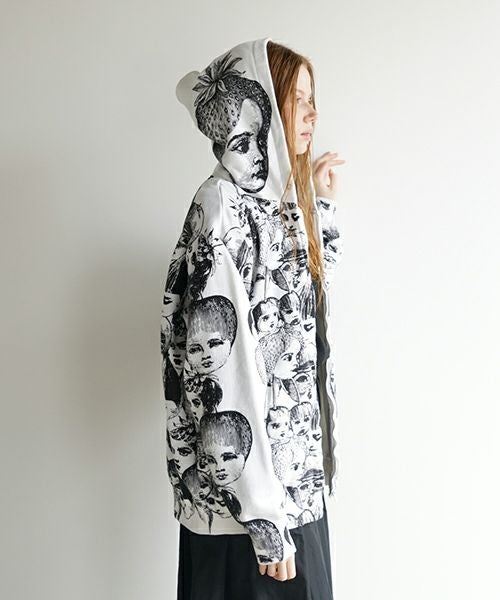 AHCAHCUMあちゃちゅむフルーツ女ジップパーカー（シロ）01-231-0703