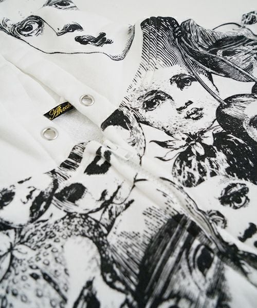 AHCAHCUMあちゃちゅむフルーツ女ジップパーカー（シロ）01-231-0703