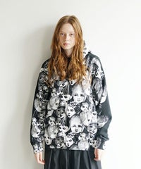 AHCAHCUMあちゃちゅむフルーツ女ジップパーカー（クロ）01-231-0703