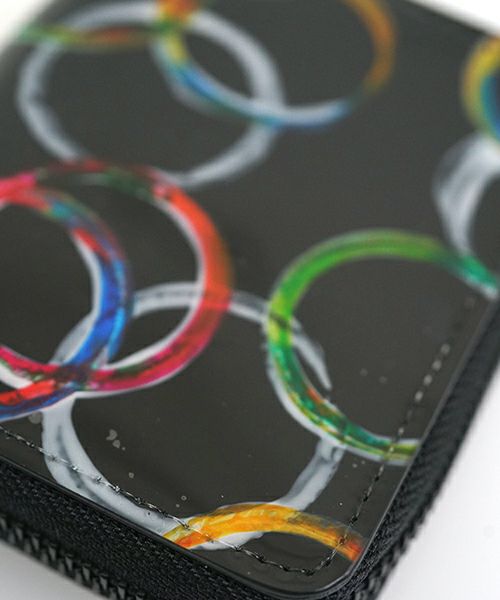macromauro マクロマウロ PAINT WALLET O [BLACK] ペイントウォレット
