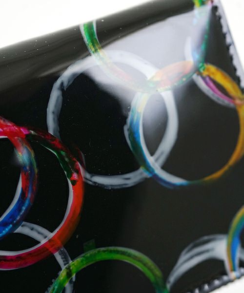  macromauro マクロマウロPAINT WALLET O [BLACK]ペイントウォレットロング (財布）