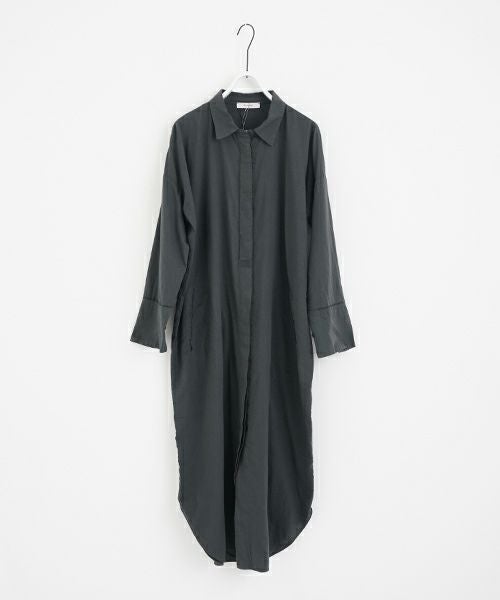 ワンピース KristenseN DU NORD long shirt 09Graphite KristenseN DU NORD クリステンセンドゥノルド LONG SHIRTS [H-227