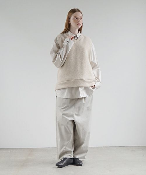 VU ヴウ boa v vest  [FIGARO］ボア Vネックベスト vu-cut-011